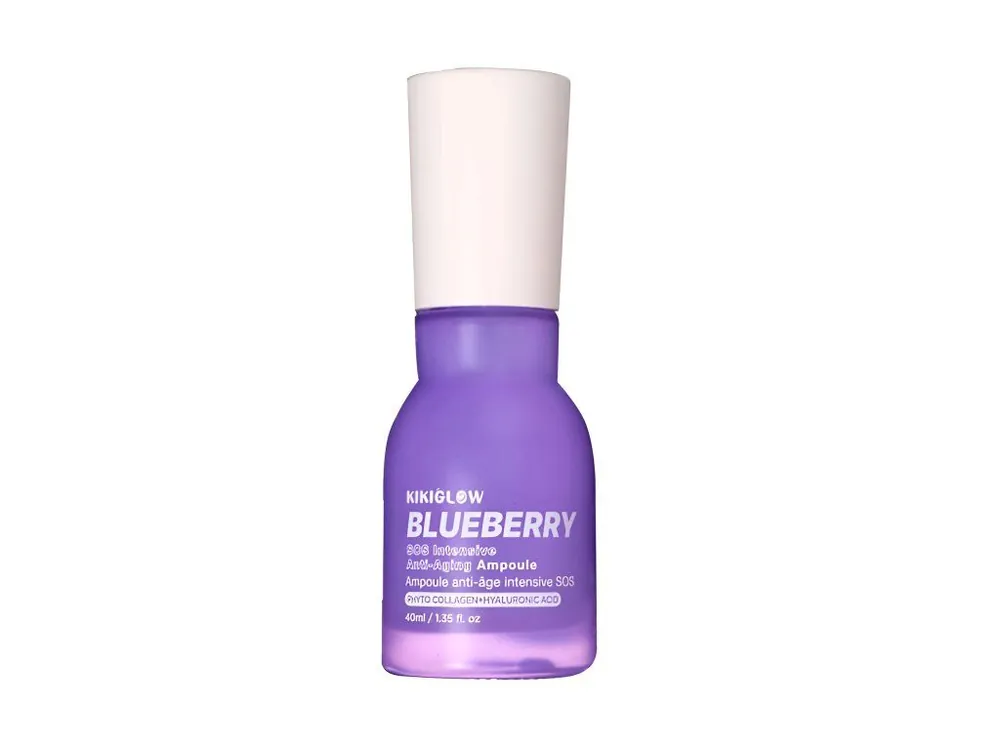 Nejlepší Volba KikiGlow SOS Intensive Anti-Aging Ampoule BlueBerry - Intenzivně omlazující ampule s extraktem z Borůvek