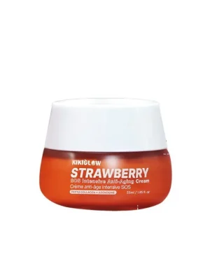 Nejprodávanější KikiGlow SOS Intensive Anti-Aging Strawberry cream - Anti-aging krém s extraktem z Jahod