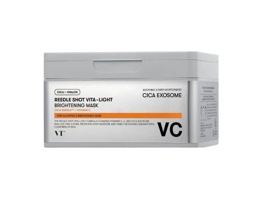 Zlevněný VT Cosmetics Reedle Shot Vita-Light Brightening Mask - rozjasňující plátýnkové masky s mikrojehličkami