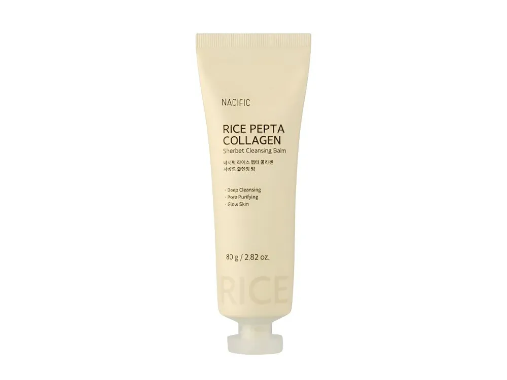 Nacific Rice Pepta Collagen Sherbet Cleansing balm - čistící balzám s rýžovým extraktem a Peptidy Vrácení Zdarma