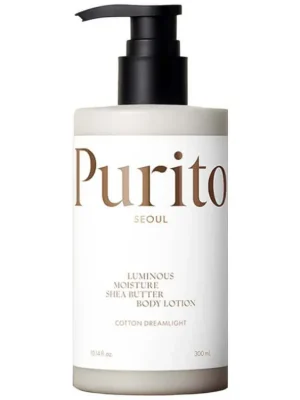 Značkový Purito Seoul Luminous Moisture Shea Butter Body Lotion Cotton Dreamlight - hydratační tělové mléko s vůní Vanilky
