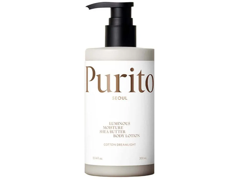 Značkový Purito Seoul Luminous Moisture Shea Butter Body Lotion Cotton Dreamlight - hydratační tělové mléko s vůní Vanilky