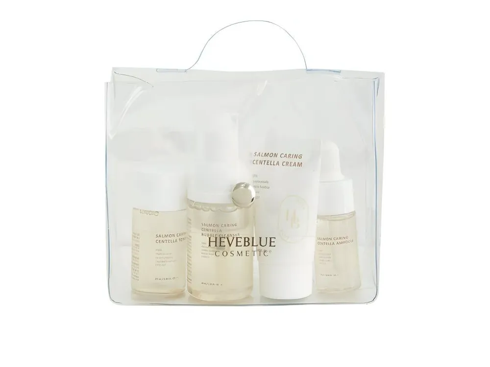 HEVEBLUE Salmon Caring Centella Special Travel Kit Bag - cestovní sada miniatur s PDRN Akční Cena