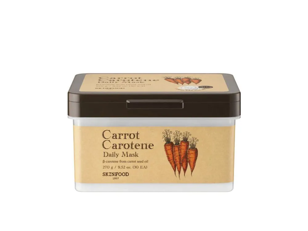 Cenově Výhodný Skinfood Carrot Carotene Daily mask - zklidňující plátýnkové masky s Karotenem