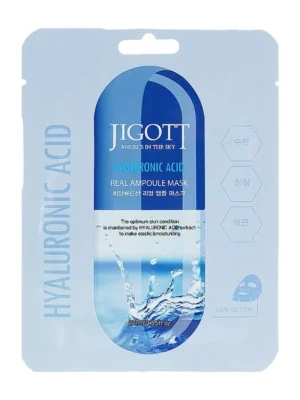 Jigott Hyaluronic Acid Real Ampoule mask - hydratační plátýnková maska s Kyselinou Hyaluronovou Značkový