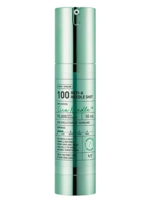 Dokud Zásoby Vydrží VT Cosmetics Reti-A Reedle Shot 100 - noční mikrojehličkové sérum s Retinolem a Bakuchiolem