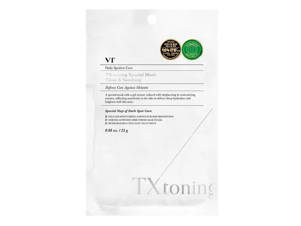 VT Cosmetics TX-Toning Special Mask - rozjasňující pleťová maska s Kyselinou Tranexamovou Bezpečná Platba