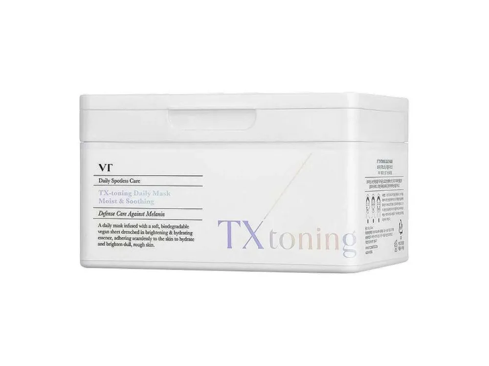 VT Cosmetics TX-Toning Daily Mask - rozjasňující plátýnkové masky s Kyselinou Tranexamovou Dokud Zásoby Vydrží