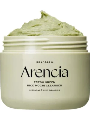 Arencia Fresh Green Rice Mochi Cleanser - zklidňující čistící gel s rýžovým práškem Sezónní Sleva