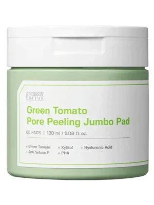 Sleva Sungboon Editor Green Tomato Pore Peeling Jumbo Pad - jemné exfoliační tampony na rozšířené póry