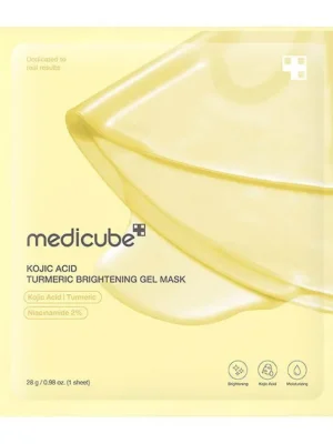 Vysoce Kvalitní Medicube Kojic Acid Turmeric Brightening Gel Mask - rozjasňující hydrogelová maska s Kurkumou