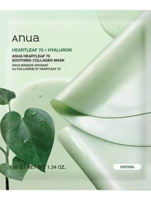 Nejlepší Cena Anua Heartleaf 70 Soothing Collagen Mask - hydrogelová zklidňující pleťová maska