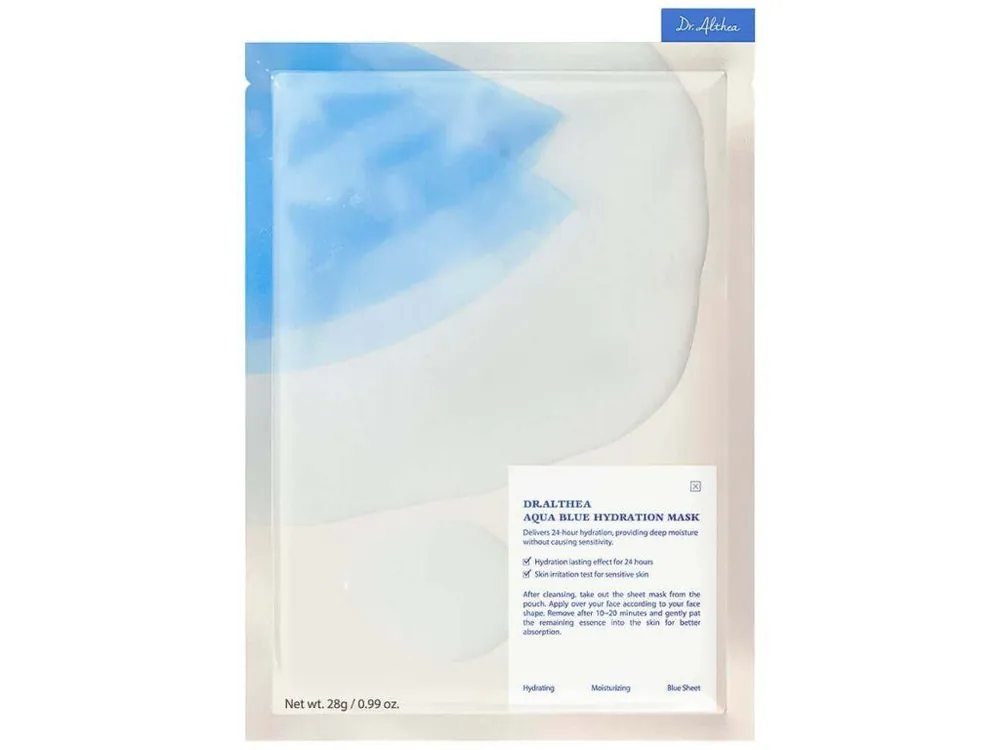 Dr. Althea Aqua Blue Hydration Mask - hydratační pleťová maska s Azulenem Omezená Nabídka