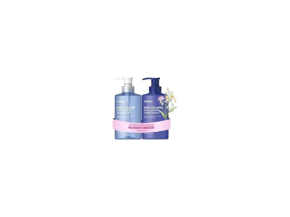 Hit Sezóny Kundal Airy Volume Hyaluron Hair Care set - sada hydratačních produktů na vlasy šampon+kondicionér