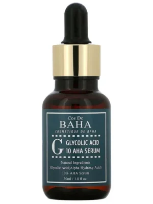 Cos De Baha Glycolic Acid 10 AHA Serum - exfoliační pleťové sérum s kyselinou Glykolovou Nakupujte Hned