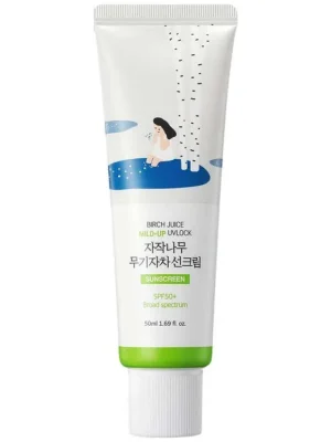 Round Lab Birch Juice Moisturizing Mild-Up Sunscreen SPF50+ PA++++ - hydratační krém s ochranným faktorem Nejlepší Volba