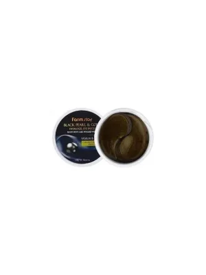 Akce Farm Stay Black Pearl&Gold Hydrogel Eye patch - hydrogelové polštářky pod oči s černou perlou a zlatem