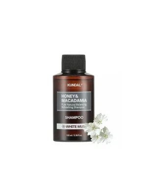 Novinka Kundal Honey&Macadamia Shampoo White Musk - přírodní šampon na suché a poškozené vlasy