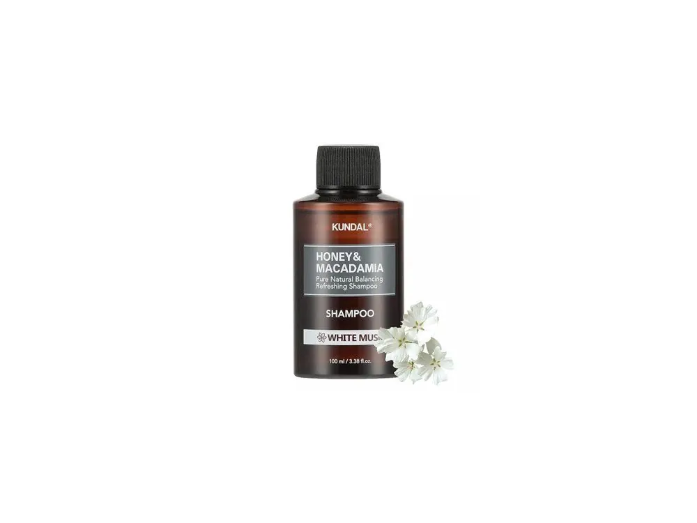 Novinka Kundal Honey&Macadamia Shampoo White Musk - přírodní šampon na suché a poškozené vlasy