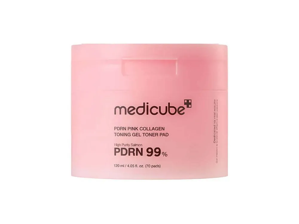 Nízká Cena Medicube PDRN Pink Collagen Toning Gel Toner Pad - gelové tonizační polštářky s PDRN