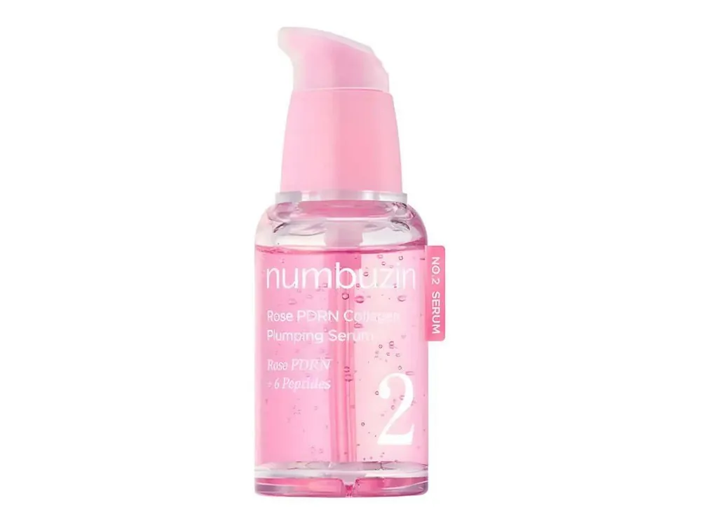 Nejprodávanější Numbuzin No.2 Rose PDRN Collagen Plumping Serum - zpevňující sérum s PDRN a Peptidy