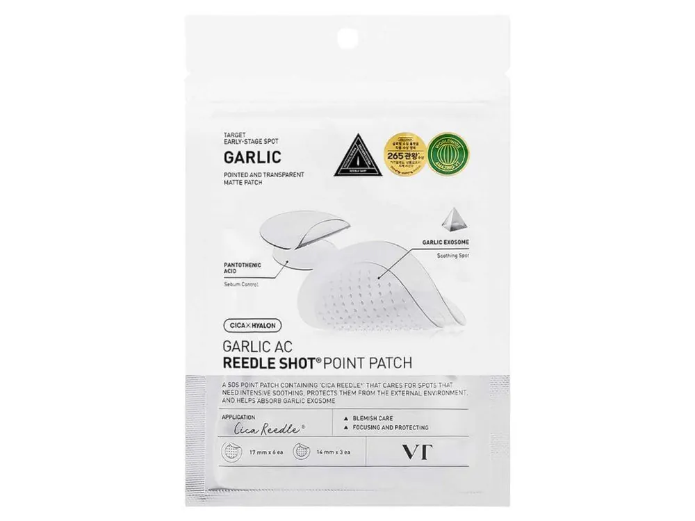 VT Cosmetics Garlic AC Reedle Shot Point Patch - hojivé hydrogelové náplasti na akné s mikrojehličkami Odeslání Ihned