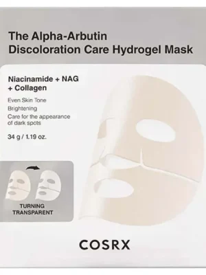 COSRX The Alpha-Arbutin Discoloration Care Hydrogel mask - rozjasňující hydrogelová maska s Alpha-Arbutinem Tovární Cena