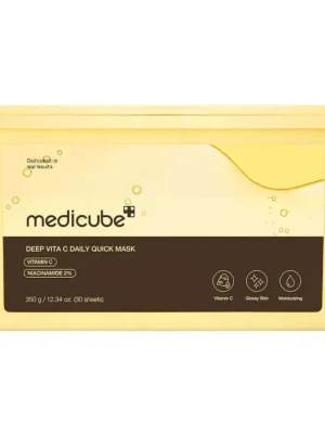 Ověřený Medicube Deep Vita C Daily Quick Mask - rozjasňující plátýnkové masky s vitamínem C