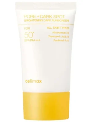 Dokud Zásoby Vydrží Celimax Pore+Dark Spot Brightening Care Sunscreen SPF50+ PA++++ - rozjasňující opalovací krém