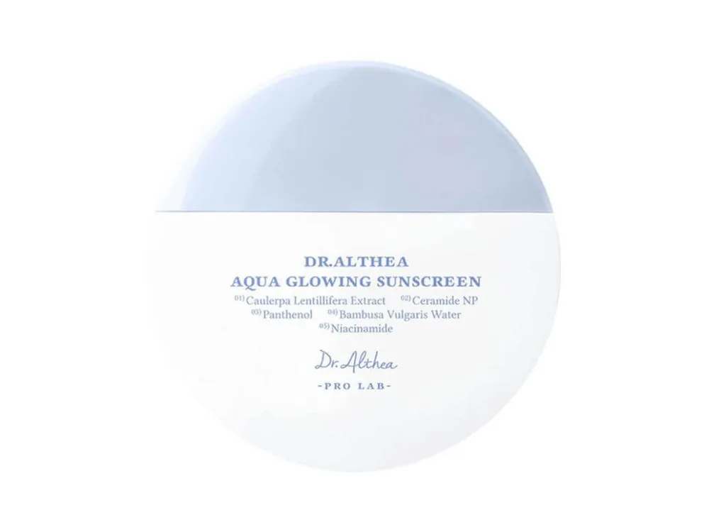 Zlevněný Dr. Althea Aqua Glowing Sunscreen SPF50+ PA++++ - hydratační opalovací krém s Ceramidy