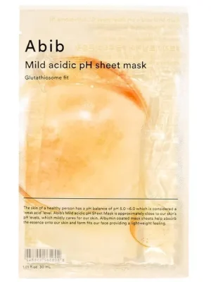Abib Mild Acidic pH Sheet Mask Glutathiosome Fit - rozjasňující plátýnková maska Značkový
