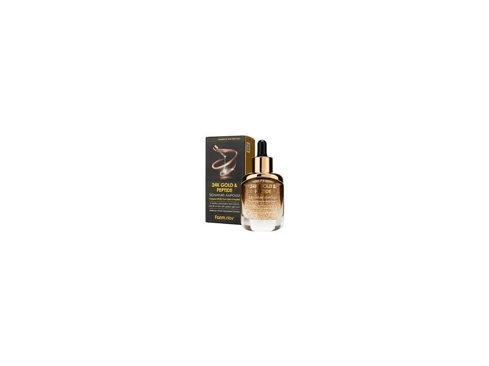 Akce Farm Stay 24K Gold&Peptide Signature Ampoule - luxusní sérum se Zlatem a Peptidy
