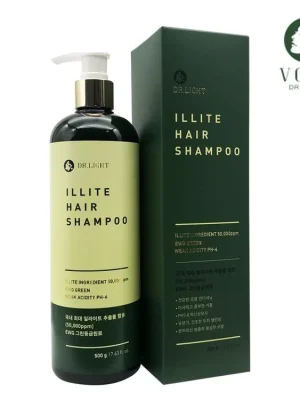 Autentický Dr. Light Illite Hair Shampoo - hloubkově čisticí šampon se Zeleným Jílem