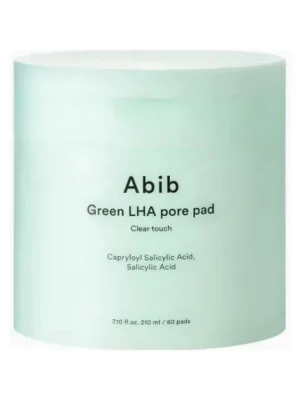 Abib Green LHA Pore Pad Clear Touch - čisticí tonerové polštářky s LHA kyselinou Nová Kolekce