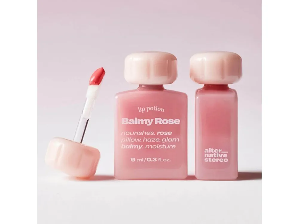 Zlevněný Alternative stereo Lip Potion Balmy RoseNo.6 Rose Hip - hydratační krémový lesk na rty