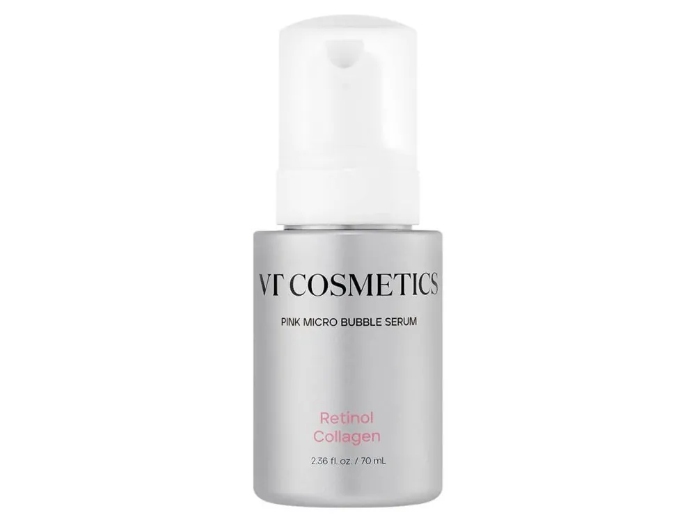 Novinka VT Cosmetics Retinol Collagen Pink Micro Bubble Serum - Mikrobublinkové sérum s Retinolem a Kolagenem