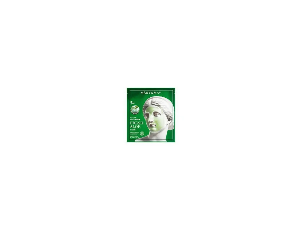 Mary&May Vegan Collagen Fresh Aloe Mask - Zklidňující hydrogelová maska s Aloe Vera Kup Teď