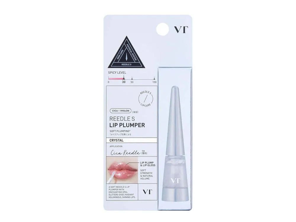 Sezónní Sleva VT Cosmetics Reedle Shot Lip Plumper Crystal - Zvětšující lesk na rty s třpytkami a mikrojehličkami
