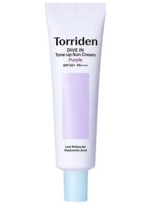 Odeslání Ihned Torriden Dive In Tone Up Sun Cream Purple SPF50+ PA++++ - Tónovaný opalovací krém fialový