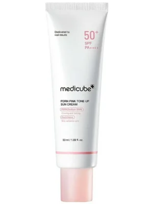 Nakupujte Hned Medicube PDRN Pink Tone Up Sun Cream SPF50+ PA++++ - tónovaný hydratační krém s ochranným faktorem